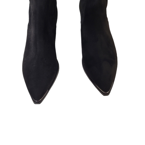 New Marc Fisher Yacinda Over the Knee Black Suede Boots - Picture 6 of 14